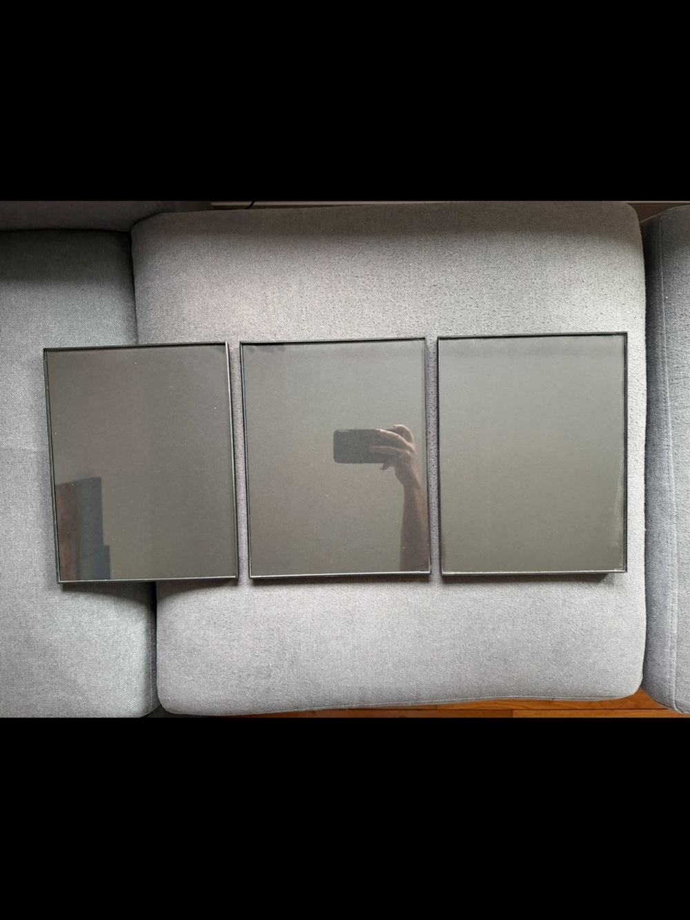 Mainstays 8.5 x 11 Black Front Loading Frame Set of 3 Wall Photo Frame